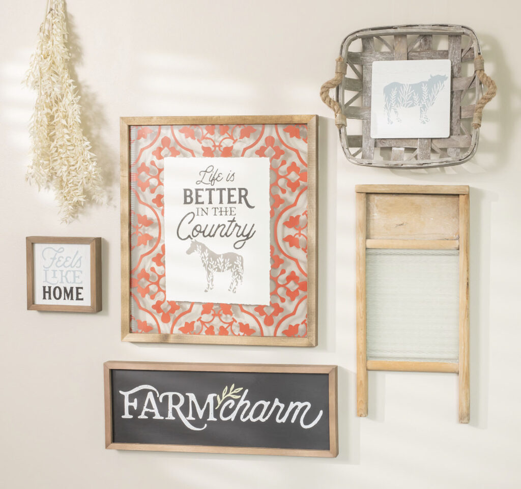 Autumn Winter Collection 2021 featuring farmhouse wall decor